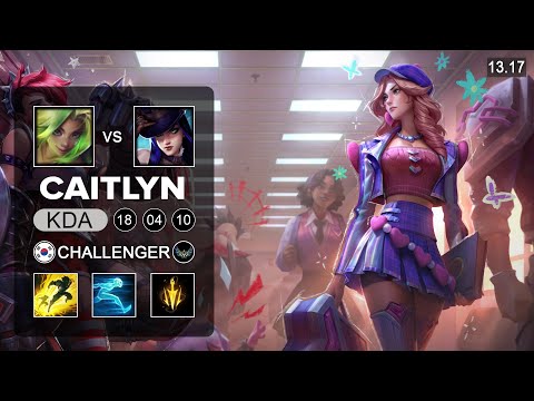 Caitlyn vs Zeri ADC - KR Challenger - Patch 13.17 Season 13