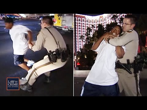 Alleged Thief Attempts to Run Onto the Vegas Strip to Evade Cops