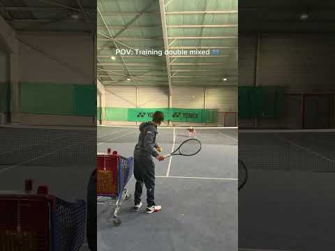 Training double mixed 👩🏻🧑🏻                 #tennisfrance #tennis
