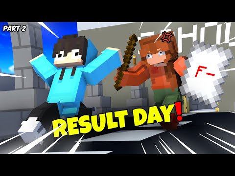School In Minecraft Be Like PART 2 : Result Day || MINECRAFT BANGLA