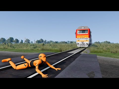 Dummy's Bad Day 😱 - Train Accidents #15 | BeamNG.drive