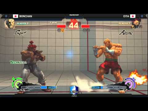 Double Elimination - Top 8 Losers - Eita (Akuma) Vs. Bonchan (Sagat)