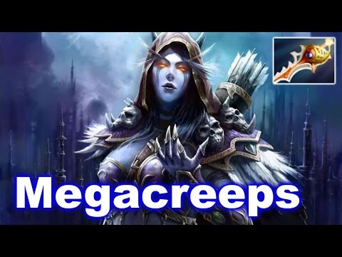 Megacreeps vs Megacreeps+Raid Boss Comeback Dota 2
