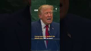 'No bigger problem than Iran': Trump targets Tehran in UNGA address | IGR | India Global Review