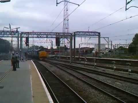 DRS 37423 + 37405 Thrash out of Crewe working 0Z02 29/07/2014