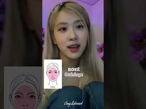 BLACKPINK members face shape#kpop#blackpink#lisa#rosé#jisoo#jennie