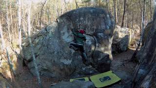 Video thumbnail of - (Franchard Isatis), 2+. Fontainebleau