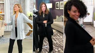 Susan Graver Lifestyle Cashmoozie Knit Duster on QVC