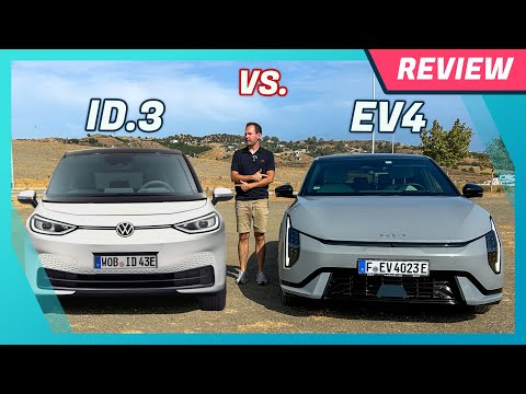 Kia EV4 im Test: Vergleich VW ID.3 | Größe, Reichweite, Funktionen & Ausstattungen