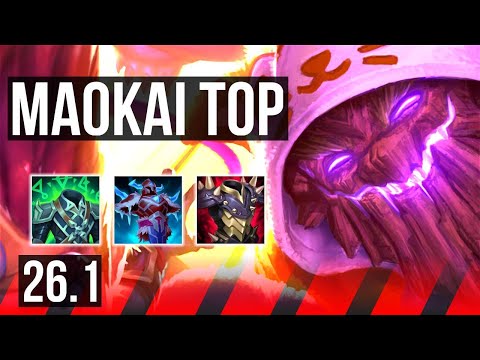 MAOKAI vs TEEMO (TOP) | 27K damage | KR Master | 26.1
