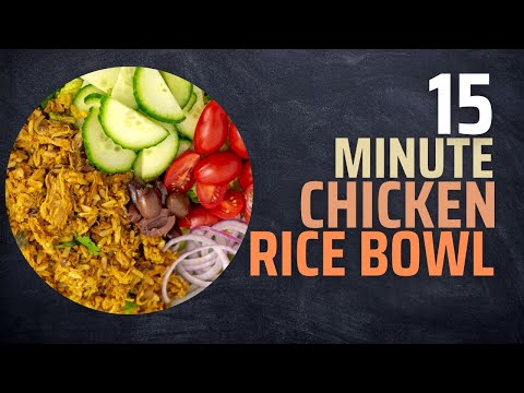 What I Make with Prepped Chicken + Rice | Shawarma Bowl