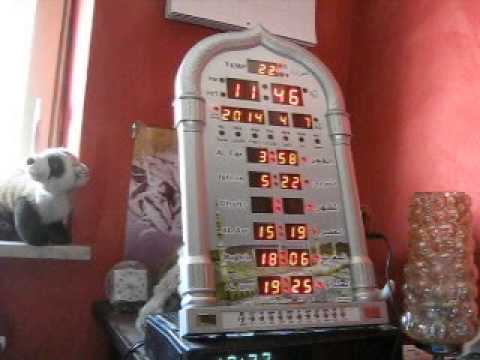 comment regler islamic prayer clock