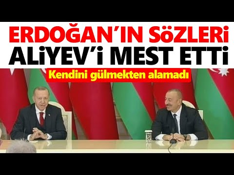 Cumhurbaşkanı Erdoğan'ın sözleri İlham Aliyev'i mest etti! Kendini gülmekten alamadı