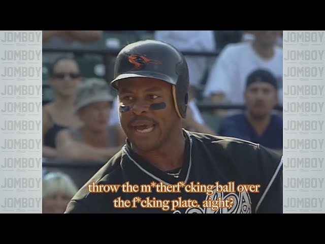 Albert Belle refuses to take first after being hit by a pitch, a breakdown