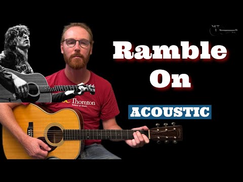 Led Zeppelin - Ramble On (Acoustic) Guitar Tutorial