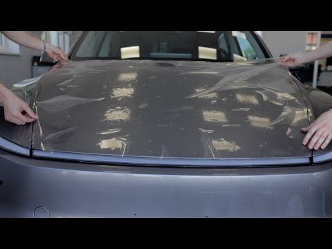 Model Y Juniper Hood Paint Protection Film - PPF Installation