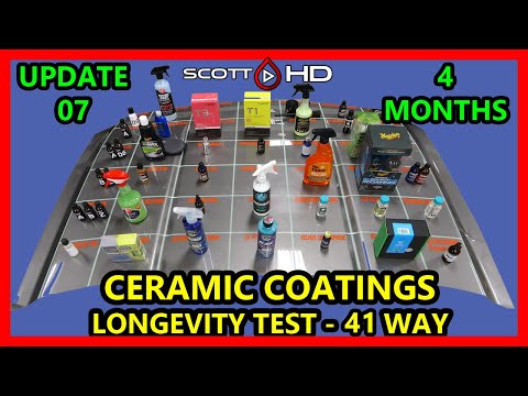 Ceramic Coating Longevity Test - 41 WAY - The ULTIMATE comparison test - UPDATE 07 -4 MONTHS