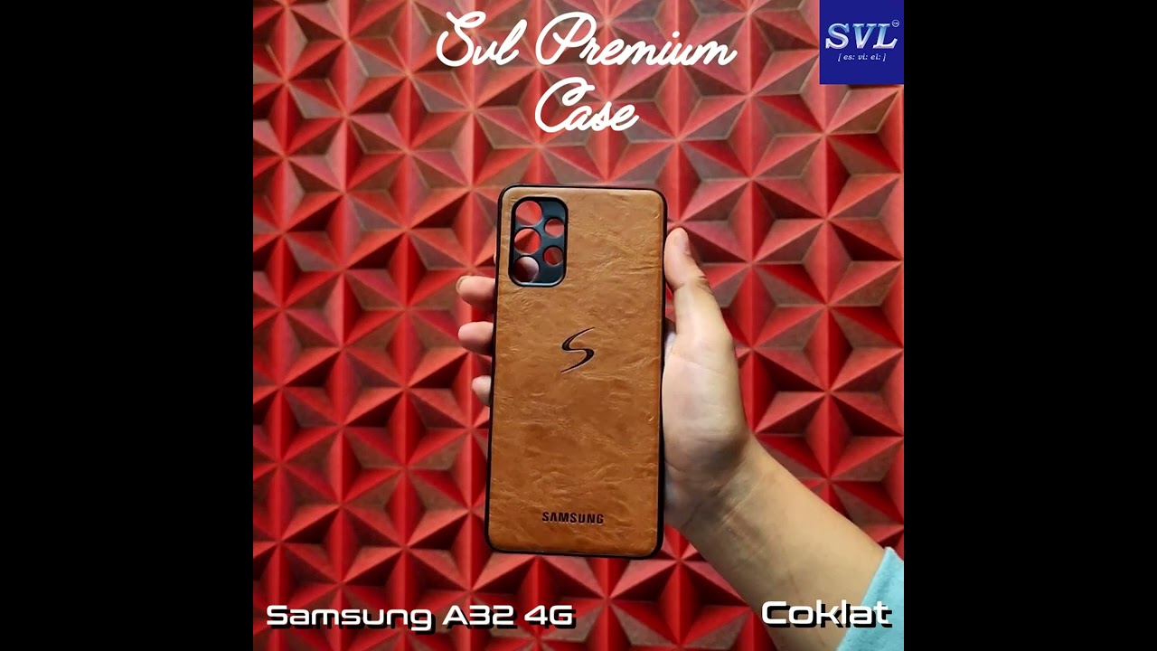 PREMIUM ] Leather Samsung A32 4G / A32 5G Casing Softcase Slim Case