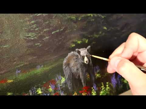 Bear Painting Tutorial Full Length Real Time Instruction #painting #bear