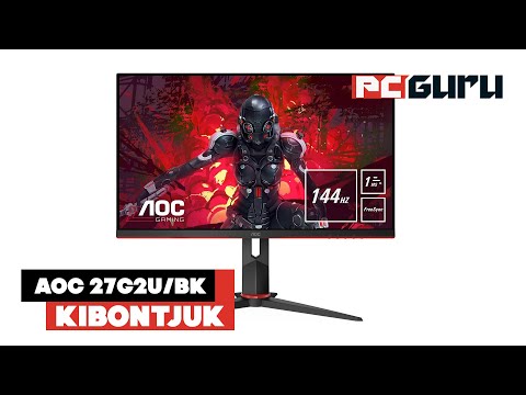 Monitorius AOC Gaming 27G2U/BK 27 ", IPS, FHD, 1920x1080 pikselių, 16:9, 1 ms, 250 cd/m², Juodas, 1 x HDMI 1.4, 2 x DP 1.2, 1 x VGA video