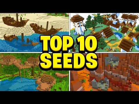 EYstreem - TOP 10 BEST SEEDS For Minecraft! (Pocket Edition, PS4, Xbox, Switch, PC)