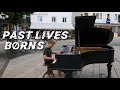 Playing Sad Piano Song in Public - PAST LIVES by BØRNS - Piano Cover by David Leon