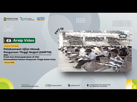 Rekaman Berita TVRI: Pelaksanaan Ujian Masuk Perguruan Tinggi Negeri (UMPTN) Tahun 1998