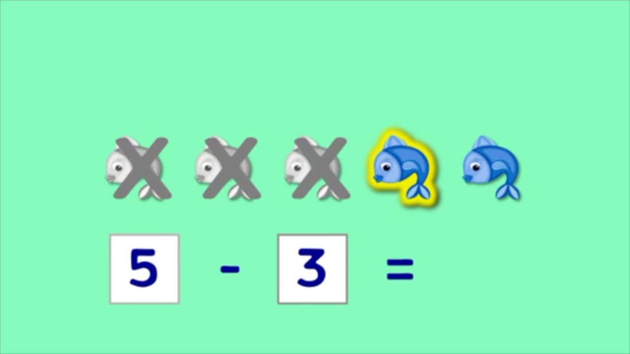 Maths kg1 Subtraction using objects 1
