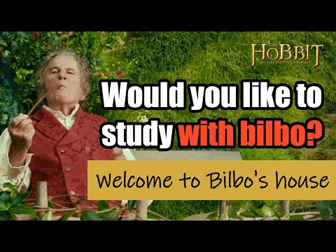 Write a letter together at the movie Hobbit's Bilbo house.