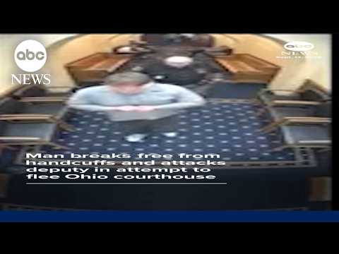 Man breaks free from handcuffs and attacks deputy in attempt to flee Ohio courthouse