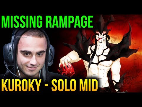 KuroKy SOLO MID Missing RAMPAGE - Dota 2