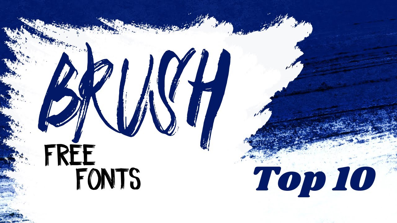 Top 10 Brush Font | Download Brush Font| How to add fonts to CANVA