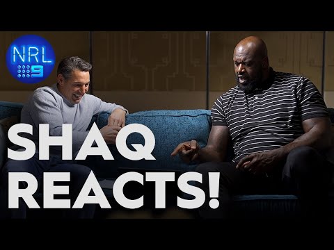 Billy Slater shows Shaquille O'Neil the best of the NRL | NRL on Nine