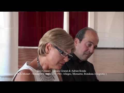 Duo Granat plays Mozart - Sonata in C major KV 19d