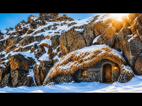 Building a Warm Shelter in Deep Snow to Survive the Deadly Mountain Cold ❄️🔥