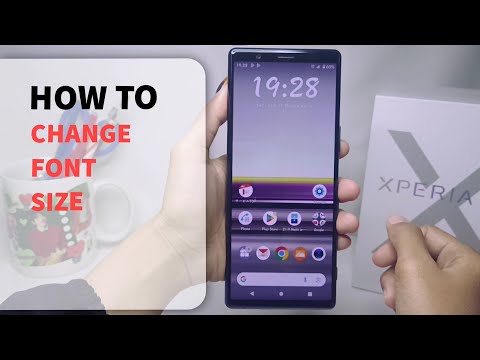 How To Change Font Size In Sony Xperia | Increase/Decrease Font Size