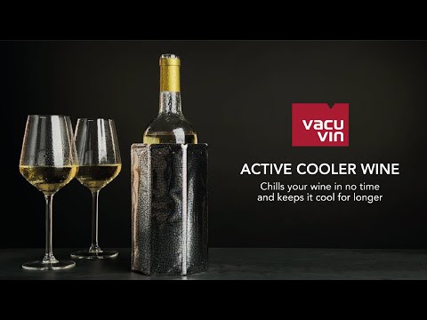 Racitor Vinuri VACU VIN Wine COOLER Sleeve SILVER video