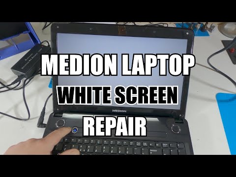 !!! Laptop WHITE SCREEN Repair !!! Medion laptop REPAIR