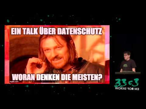 Datenschutzgrundverordnung: Rechte für Menschen, Pflichten für Firmen &amp; Chancen für uns (33c3)