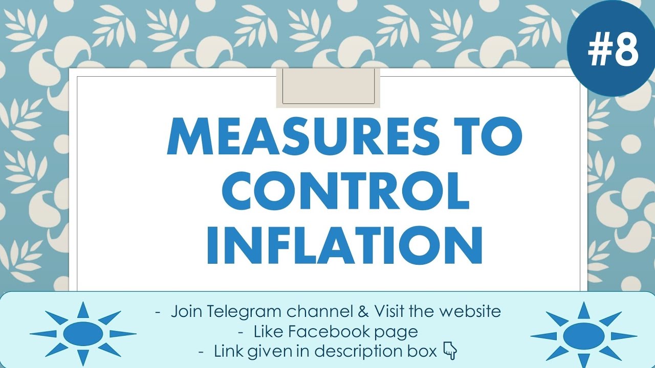 Measures to Control Inflation | Inflation | Methods | Part-8 | EK:)