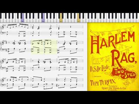 Harlem Rag by Tom Turpin (1897, Ragtime piano)