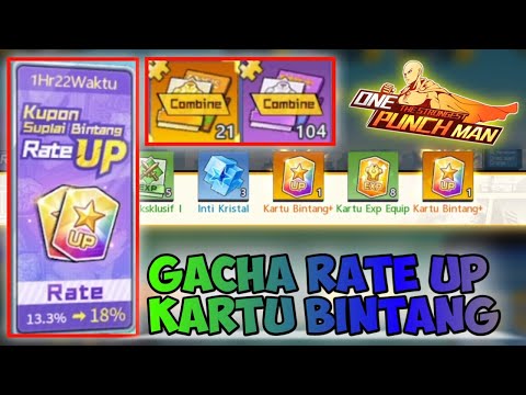 Gacha Rate Up Kartu Bintang & Buka Equip Orange | One Punch Man The Strongest
