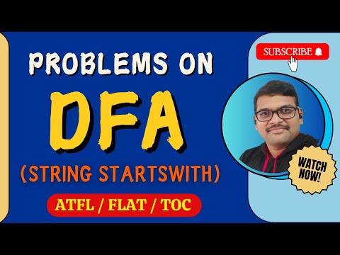 DETERMINISTIC FINITE AUTOMATA DFA EXAMPLE 1 STRINGS STARTS WITH IN AUTOMATA THEORY || TOC