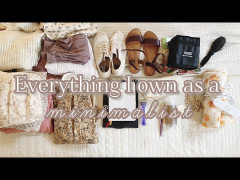 Everything I own as a minimalist 