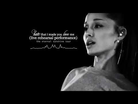 hate that I made you love me (live rehearsal performance)