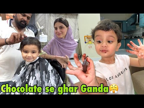 Basil ne batain karna shoro kardi ulti seedhi batain karraha😂 | new hair cut😍