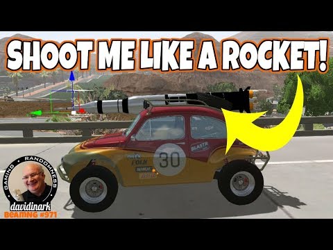 ROCKETS + CARS = DESTRUCTION! BeamNG Drive Saturn Rocket Mod