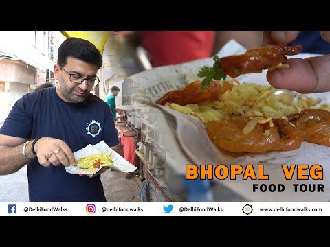 Bhopal Veg Food Tour - MUST EAT Dal Bafla + KESAR Jalebi + Bhopali Paan
