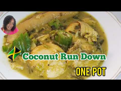 Coconut Rundown One Pot Meal Jamaican Style//RunDown Recipe(Pakasa)//Jamaican Cuisine//One Pot Meal