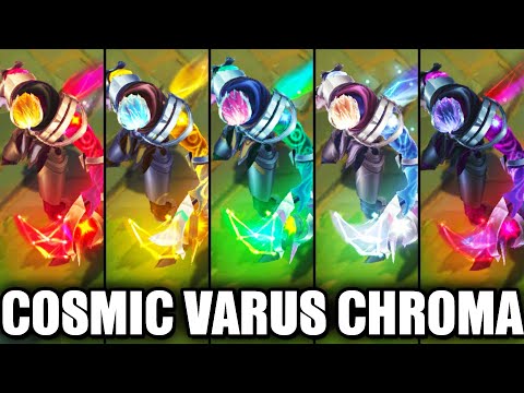 All Cosmic Hunter Varus Chroma Skins Spotlight (League of Legends)